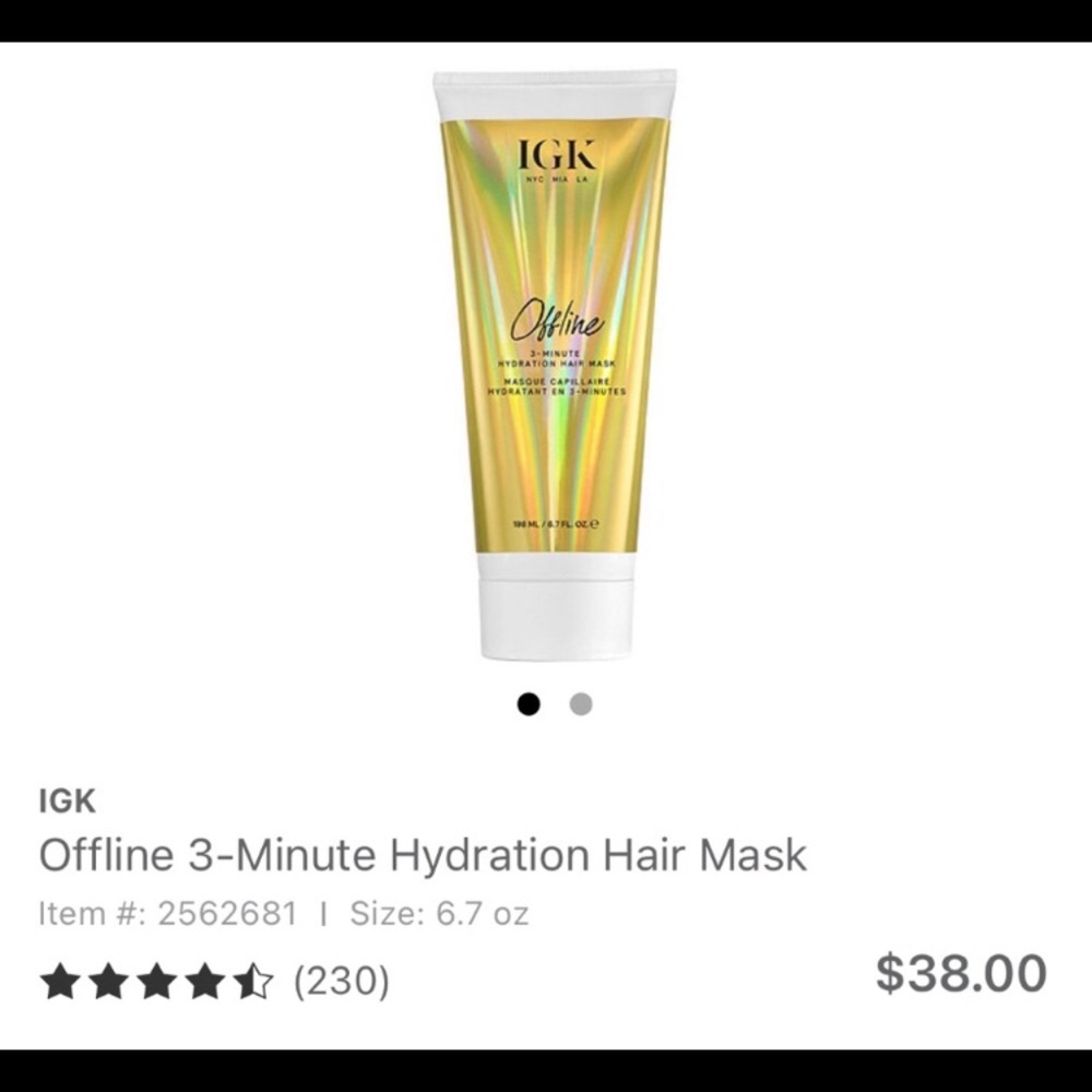 IGK Offline Hair Mask